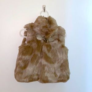 Faux fur vest